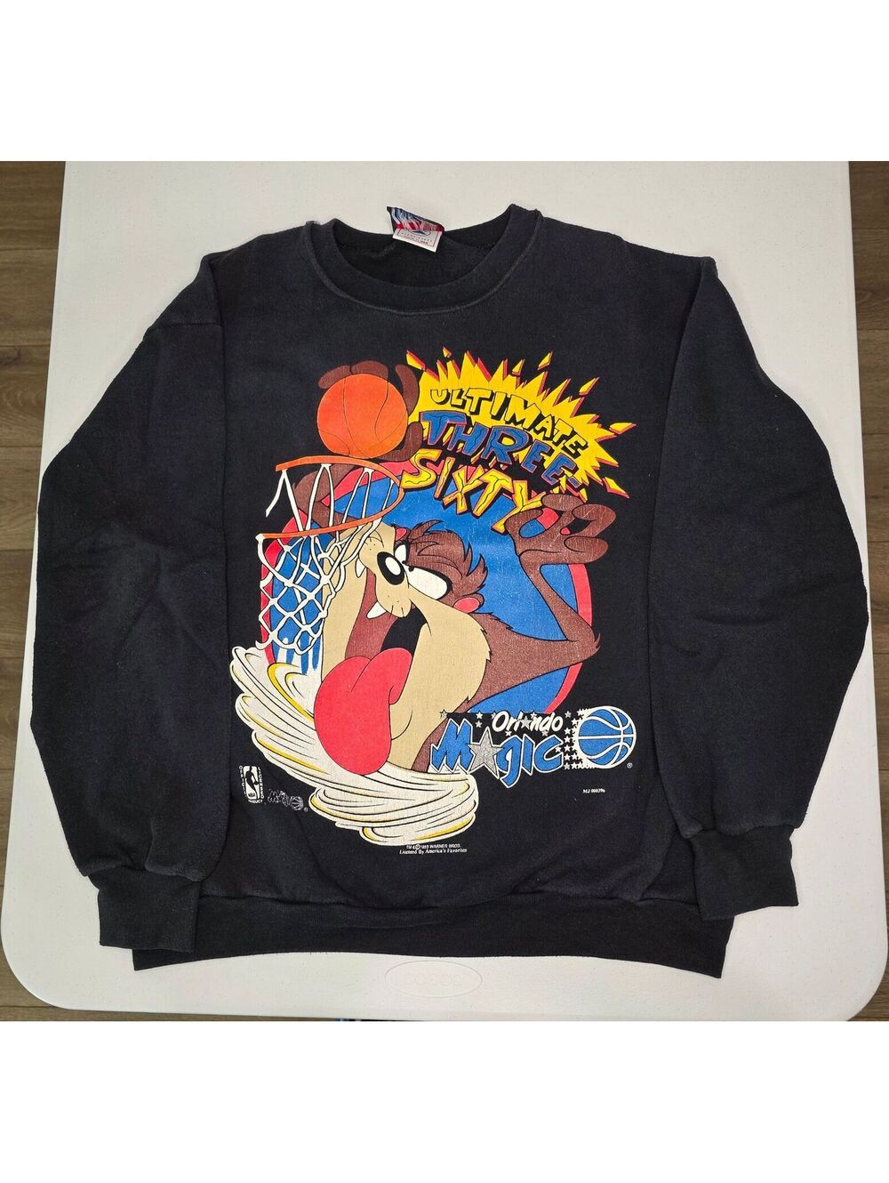 1993 NBA Orlando Magic "Taz" Looney Tunes Crewneck